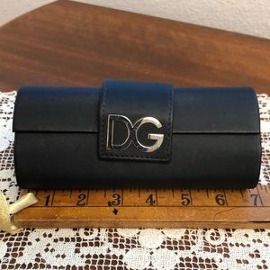 Dolce and Gabbana black eyeglass case